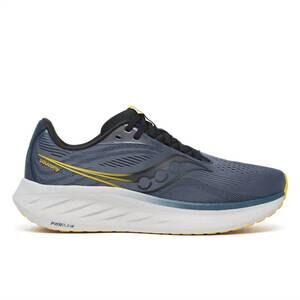 NEW SAUCONY men's ride 18 running shoes in dusk pollen